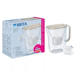 Brita Style Essential vízszűrő kancsó (homok, 2,4 L) + 1+1 db Maxtra Pro szűrő patron