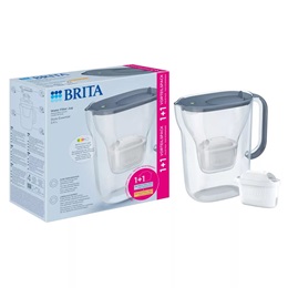 Brita Style Essential vízszűrő kancsó (szürke, 2,4 L) + 1+1 db Maxtra Pro szűrő patron