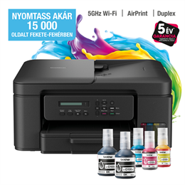 Brother DCP-T730W tintasugaras multifunkciós nyomtató (színes, 16 lap/perc, WiFi/USB, ADF, duplex, 128MB)