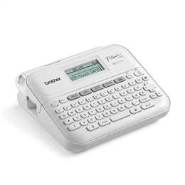 Brother PT-D410VP asztali címkenyomtató (TZe szalag, 3,5-18 mm, grafikus kijelző, USB, hordtáska)