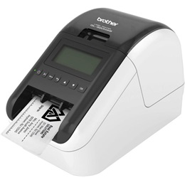 Brother QL-820NWBC címkenyomtató (asztali, direkt termál, 300 dpi, 176 mm/s, max 58 mm, vágóegység, Wi-Fi, Ethernet, Blu