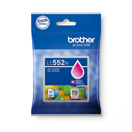 Brother tintapatron LC552M (magenta, 550 oldal)