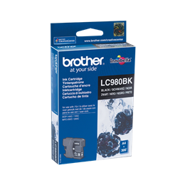 Brother tintapatron LC980BK (fekete, 300 oldal)