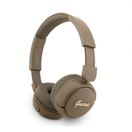 CG Mobile Guess Script Metal Logo bluetooth fejhallgató sztereo (v5.3, mikrofon, IPX4 vízálló, sötétbarna)