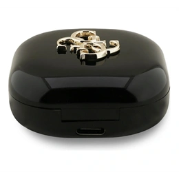 CG Mobile guess metal logo bluetooth fülhallgató sztereo (v5.3, tws, mikrofon, zajszűrő, ipx5 vízálló, töltőtok, fekete)