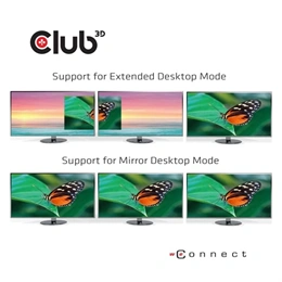 Club3D USB Type-C dokkoló (3× USB-C 3.2 Gen1, 4× USB-A, HDMI, DisplayPort, VGA, microSD/SD, Gigabit LAN, 3,5 mm jack, PD