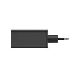 ColorWay GaN3 Pro Power Delivery töltő (65W, USB-A + 2× USB Type-C, PD 3.0, fekete)