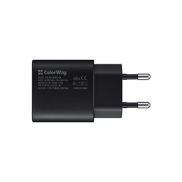 ColorWay USB töltőadapter 25W (USB Type-C, PD 3.0, PPS, 3A, fekete)