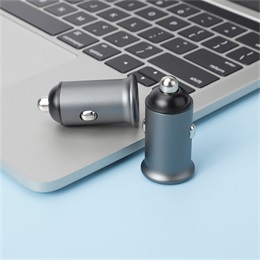 ColorWay autós töltő CW-CHA029PD-GR (2x USB, Type-C PD20W + USB QC3.0, 38W, szürke)