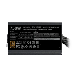 Cooler Master MWE Bronze 750 V3 tápegység (750 W, 80+ Bronze, ATX, fekete)