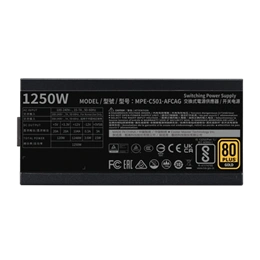 Cooler Master MWE Gold 1250 tápegység (1250W, 80+ Gold, ATX, fekete)