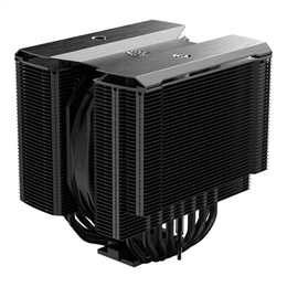 Cooler Master MasterAir MA824 Stealth CPU hűtő (135 mm + 120 mm, PWM, max 1550/1950 rpm, 24.6/22.6 dBA, fekete)