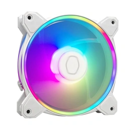 Cooler Master MasterFan MF120 Halo2 ARGB hűtő ventilátor (120 mm, PWM, puskacsapágy, 27 dBA, fehér)