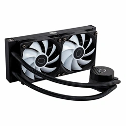 Cooler Master MasterLiquid 240L Core ARGB White vízhűtés (2x 120 mm, PWM, max 1750 RPM, ARGB, fehér)