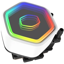 Cooler Master MasterLiquid 240 Core II White vízhűtés (2x 120 mm ARGB ventilátor 650-1750 rpm, radiátor 277 x 119,6 x 27