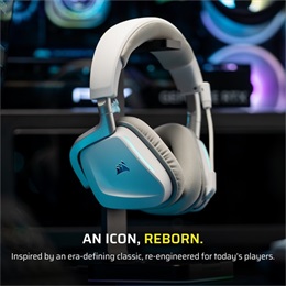 Corsair Void V2 vezeték nélküli gaming fejhallgató (Dolby Atmos, mikrofon, 2.4 GHz vevő, Bluetooth 5.3, 70 óra üzemidő,