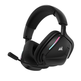 Corsair Void V2 vezeték nélküli headset (Dolby Atmos, 2.4 GHz USB vevő, Bluetooth 5.3, mikrofon, 70 óra, fekete)
