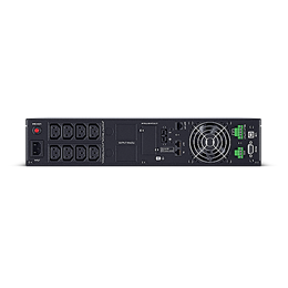 CyberPower OLS1000ERT2UA szünetmentes tápegység (2000 VA/1800 W, 8x C13 aljzat, színes LCD, online kettős konverzió, rac