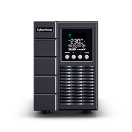 CyberPower OLS2000EA-DE szünetmentes tápegység (2000 VA, 1800 W, 2×C13, 2×Schuko, színes LCD, Online, kettős konverziós,