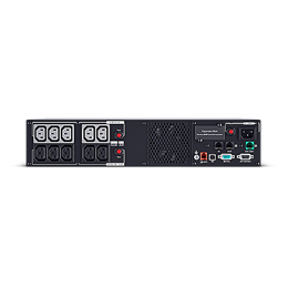 CyberPower PR2200ERT2U szünetmentes tápegység (10× IEC C13 aljzat, 2200 VA/2200 W, 230 V, rack 2U, USB+soros, line-inter