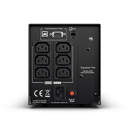 CyberPower PR750ELCD szünetmentes tápegység (6× IEC320, 750 VA, 675 W, 230 V, USB+soros, line-interaktív)