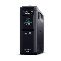 CyberPower UPS Gaming szünetmentes tápegység (1600 VA, line-interaktív, AVR, 6x Schuko, 2x USB, LCD, adatvonal-védelem)