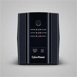 CyberPower UT1500EG szünetmentes tápegység (1500 VA, 900 W, 4 aljzat, Schuko, line-interaktív, 230 V)