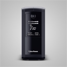CyberPower VP1000EILCD szünetmentes tápegység (6x IEC C13, 1000VA, 550W, 230V, Line-interaktiv, USB, LCD)