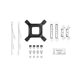 DeepCool AG620 WH V2 ARGB CPU hűtő (120 mm, 2 ventilátor, PWM, max 1950 RPM, 29,4 dBA, hidrodinamikus csapágy, fehér)