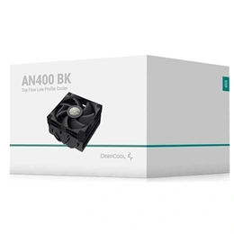 DeepCool AN400 BK CPU hűtő (92 mm, PWM, max 2950 rpm, 4 heatpipe, FDB, 23,6 dB, fekete)