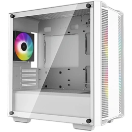 DeepCool CC360 ARGB (midi torony, Micro-ATX, Mini-ITX, ablakos, fehér)