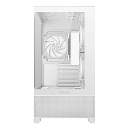 DeepCool CG380 3F ház (Midi, 2x 3,5", 3x 2,5", 2x USB 3.0, 1x Type-C, audio, 2+1 ventilátor, fehér)