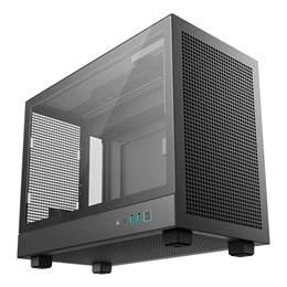DeepCool CH160 Plus ház (Micro-ATX, 1x 3,5", 1x 2,5", előlap: 2x USB3.0, 1x USB-C, audio, ventilátorok: 0, fekete)