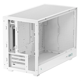 DeepCool CH260 ház (Micro-ATX, 1x 3,5", 1x 2,5", előlapi: 2x USB3.0, 1x USB-C, audio, ventilátor nélkül, fehér)