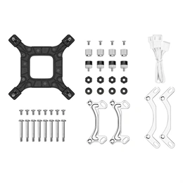 DeepCool LE240 WH V2 vízhűtés (240 mm, 2x120 mm, 500-2100 RPM, max 31,6 dBA, LED, fehér)