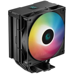 Deepcool AG400 Digital ARGB CPU hűtő (120 mm, PWM, 500-2100 RPM, hidrodinamikus csapágy, ?31,6 dB(A), fekete)