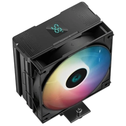 Deepcool AG400 Digital ARGB CPU hűtő (120 mm, PWM, 500-2100 RPM, hidrodinamikus csapágy, ?31,6 dB(A), fekete)