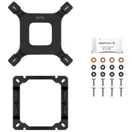 Deepcool AG400 Digital ARGB CPU hűtő (120 mm, PWM, 500-2100 RPM, hidrodinamikus csapágy, ?31,6 dB(A), fekete)