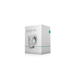 Deepcool AK400 WH CPU hűtő (120 mm, PWM, max 1850 rpm, 29 dBA, hidrodinamikus csapágy, fehér)