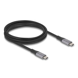 Delock USB kábel (C dugó / C dugó, USB 40 Gbps, PD 240W, 2 m, szürke)
