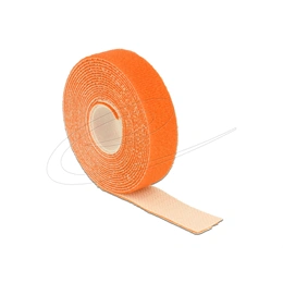 Delock tépőzáras kábelkötegelő (3m x 20mm, hurkolható rögzítő, újrahasználható, 1db, narancssárga)