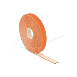 Delock tépőzáras kábelkötegelő (5m, 13mm, 1 db, hurkolható rögzítő, újrafelhasználható, narancssárga)