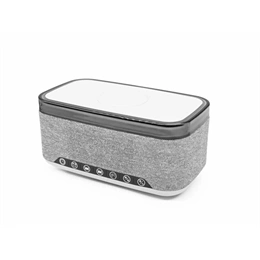 Denver CRQ-225 rádiós ébresztőóra (Bluetooth, vezeték nélküli töltés 15 W, szürke)