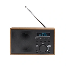 Denver DAB-46DGR rádiós ébresztőóra (DAB+, FM, LCD, 2W RMS, hálózati/4x AA, sötétszürke)