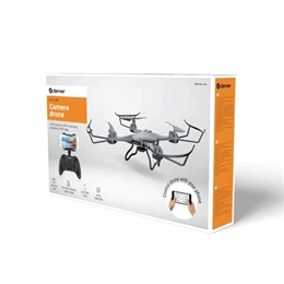 Denver DCW-362 drón (szürke, 6-7 perc üzemidő, 70-80 m hatótáv, 0,3 MP 640×480 30 fps, 380 mAh akkumulátor, Wi-Fi)