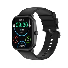 Denver SWC-187B okosóra (2,04" AMOLED, Bluetooth 5.3, hanghívás, pulzus, SpO2, 100+ sportmód, IP67, 280 mAh, fekete)