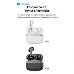 Devia TWS Ultra1 bluetooth fejhallgató sztereó (v5.4, ANC, mikrofon, vezeték nélküli töltés, 32 óra lejátszás, Type-C, f