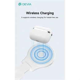 Devia TWS Ultra1 bluetooth fejhallgató sztereó (v5.4, ANC, mikrofon, vezeték nélküli töltés, 32 óra lejátszás, Type-C, f