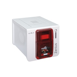 Evolis Zenius Classic egyoldalas kártyanyomtató opciók nélkül, USB, bővíthető (fehér-piros)