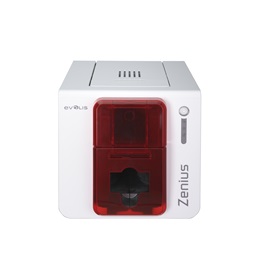 Evolis Zenius Expert egyoldalas kártyanyomtató opciók nélkül, USB & Ethernet, bővíthető (fehér-piros)